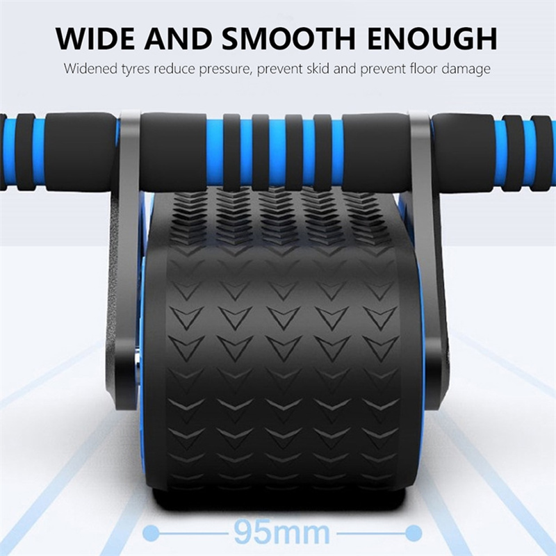 Double Wheel Abdominal Exerciser Women Men Automatic Rebound Ab Wheel Roller Waist Trainer Gym Sports Home Exercise Devices - Bilde 4