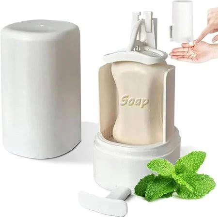 Soap Grinder Dispenser Soap Box Wall Mounted Dry Organizer Box Soap Powder Grinding Box For Restaurant Kitchen Office Gyms Hotel - Bilde 8