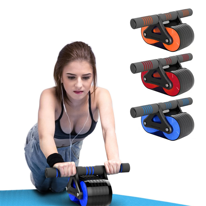 Double Wheel Abdominal Exerciser Women Men Automatic Rebound Ab Wheel Roller Waist Trainer Gym Sports Home Exercise Devices - Bilde 5