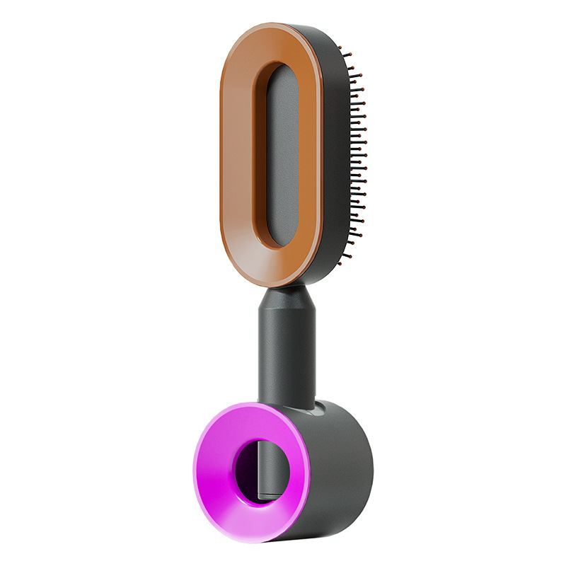 Self Cleaning Hair Brush For Women One-key Cleaning Hair Loss Airbag Massage Scalp Comb Anti-Static Hairbrush - Bilde 2